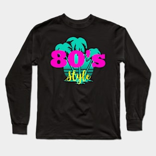 80s style Long Sleeve T-Shirt